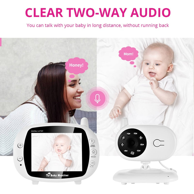 3.5 inch Baby Video Camera With Temperature Monitor